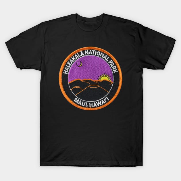 Haleakala National Park Patch T-Shirt by HaleiwaNorthShoreSign